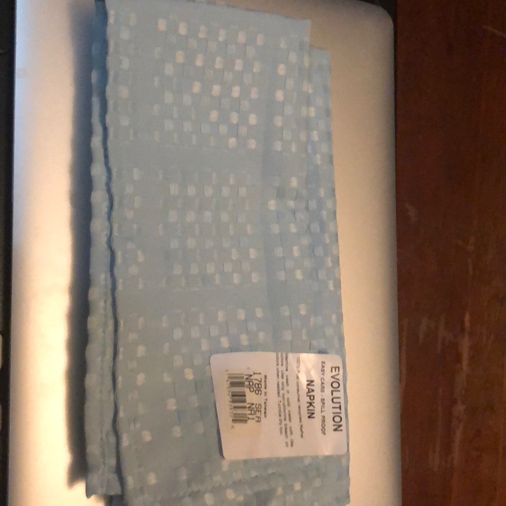 Evolution easy care spill proof napkin Sea blue